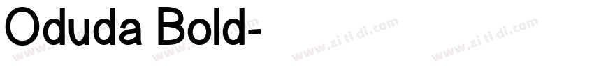 Oduda Bold字体转换